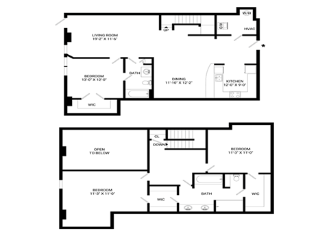 Supreme Townhome Floor Plan | 2,003 Sq. Ft. at Mayton Transfer Lofts, Petersburg, VA 23803